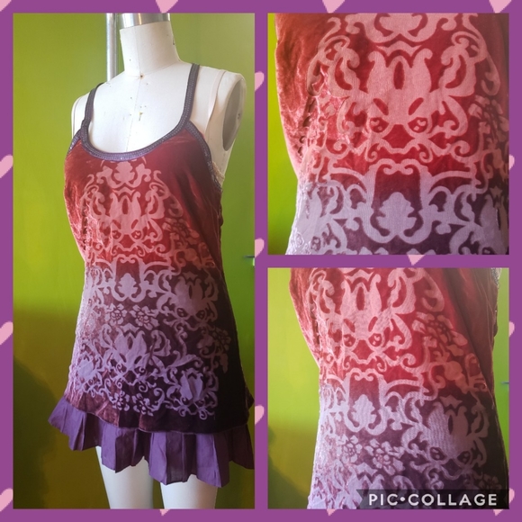 Free People Tops - FreePeople Forbidden Ivy Ombré Velvet Tunic Dress